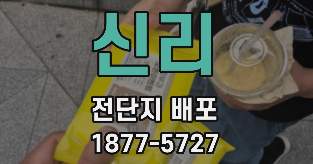 신리 전단지 배포