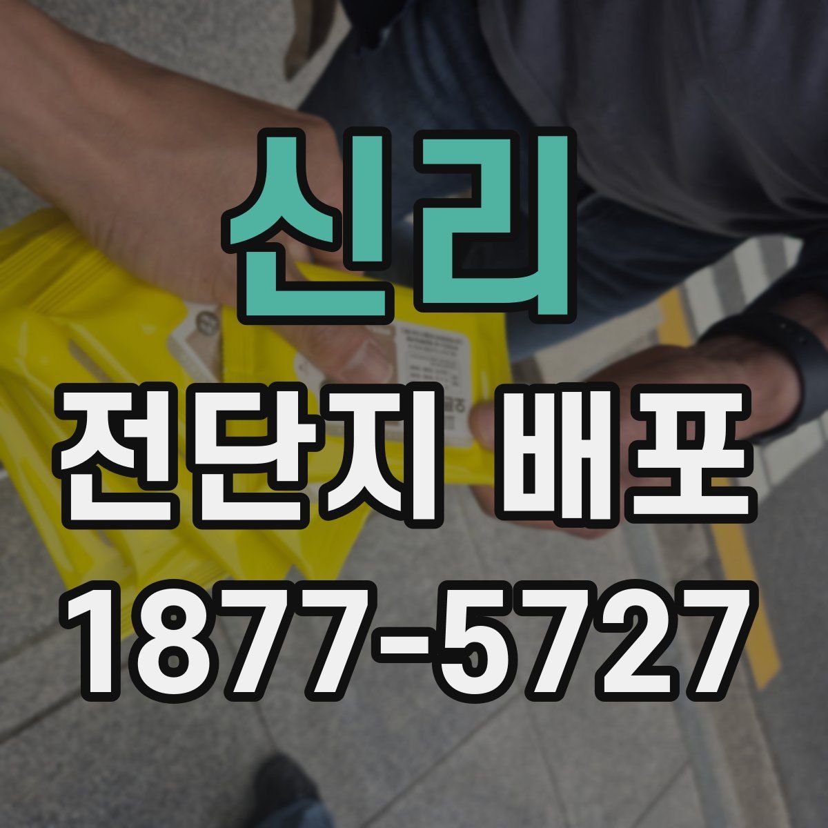 신리 전단지 배포