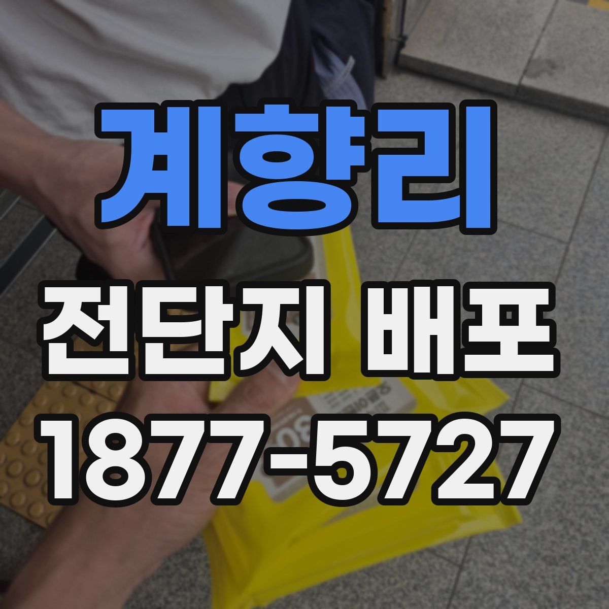 계향리 전단지 배포