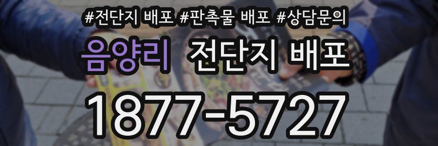 음양리 전단지 배포