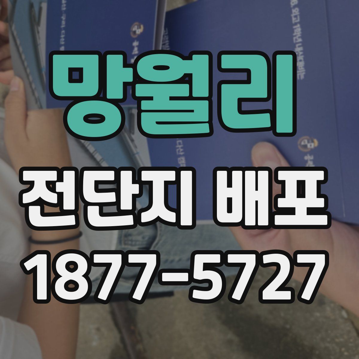 망월리 전단지 배포
