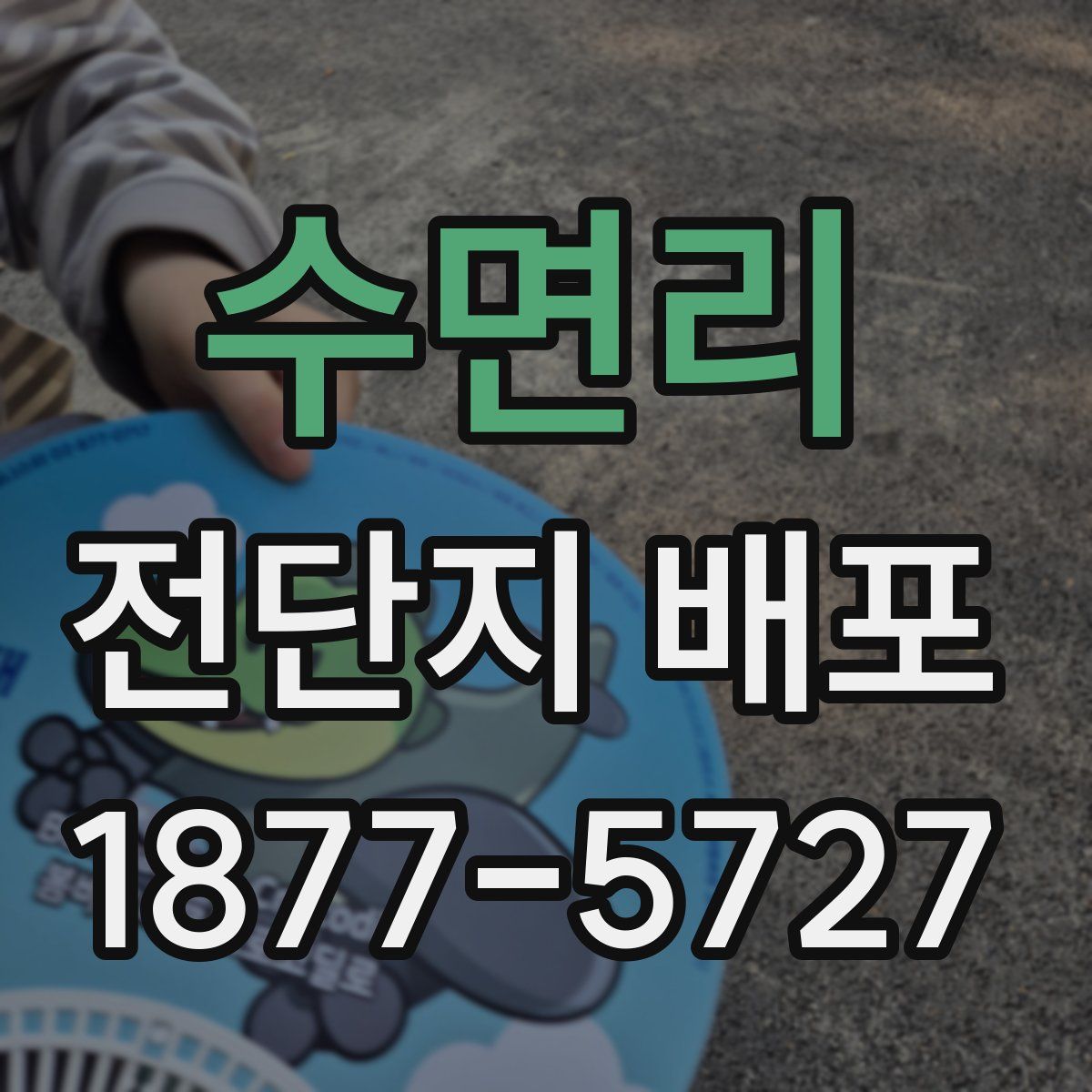 수면리 전단지 배포