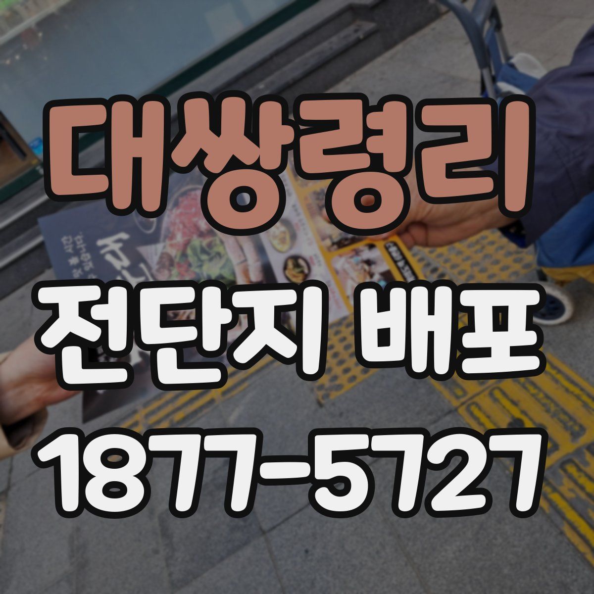 대쌍령리 전단지 배포