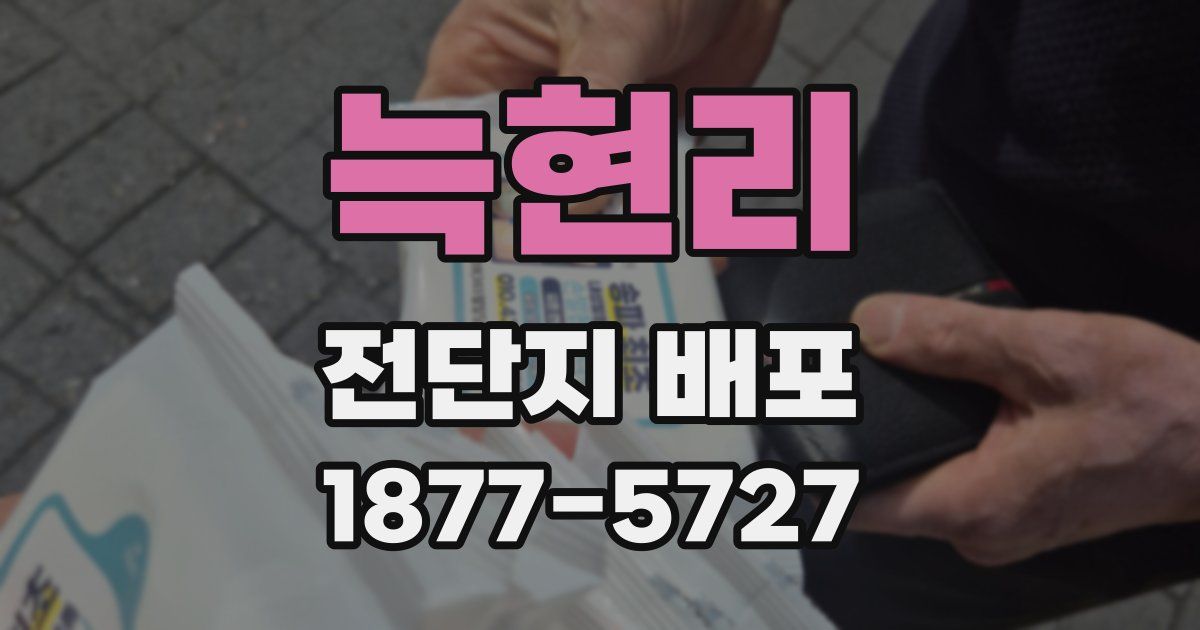 늑현리 전단지 배포