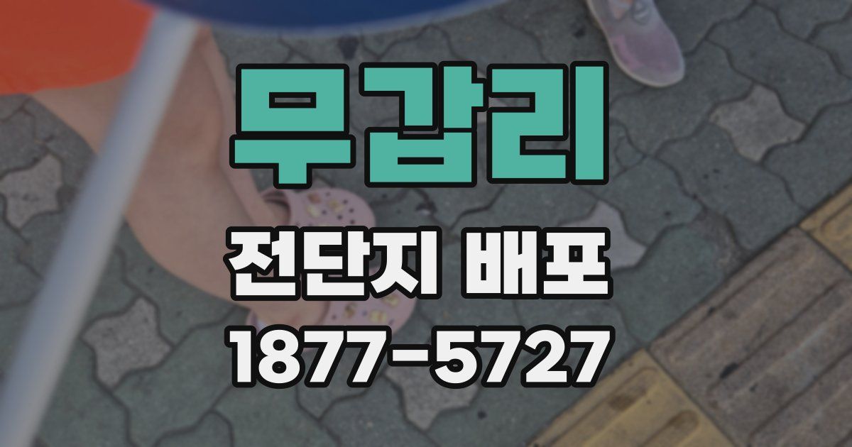 무갑리 전단지 배포
