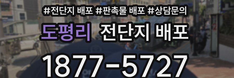 도평리 전단지 배포