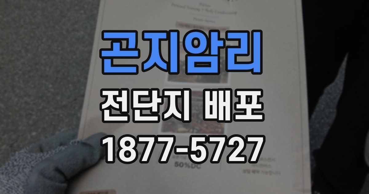 곤지암리 전단지 배포