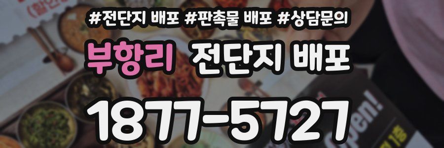부항리 전단지 배포