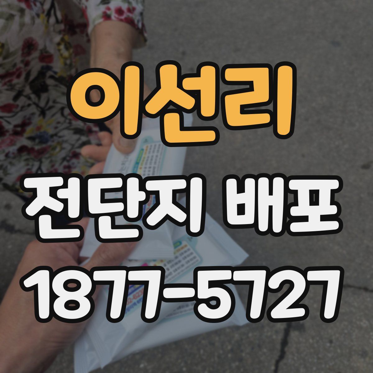 이선리 전단지 배포