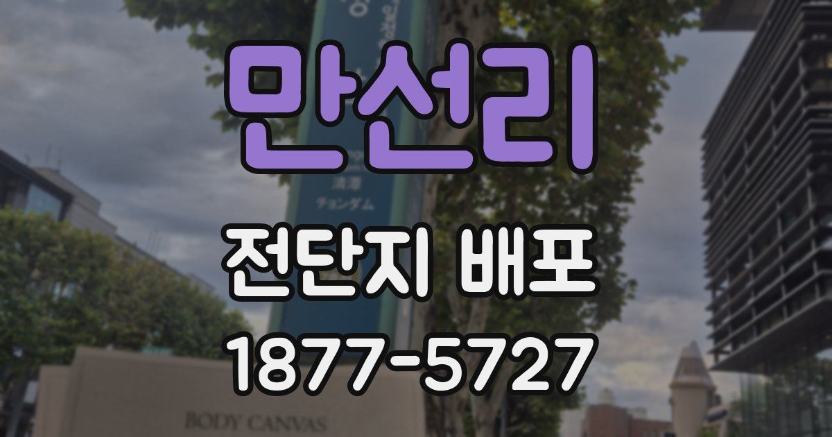 만선리 전단지 배포
