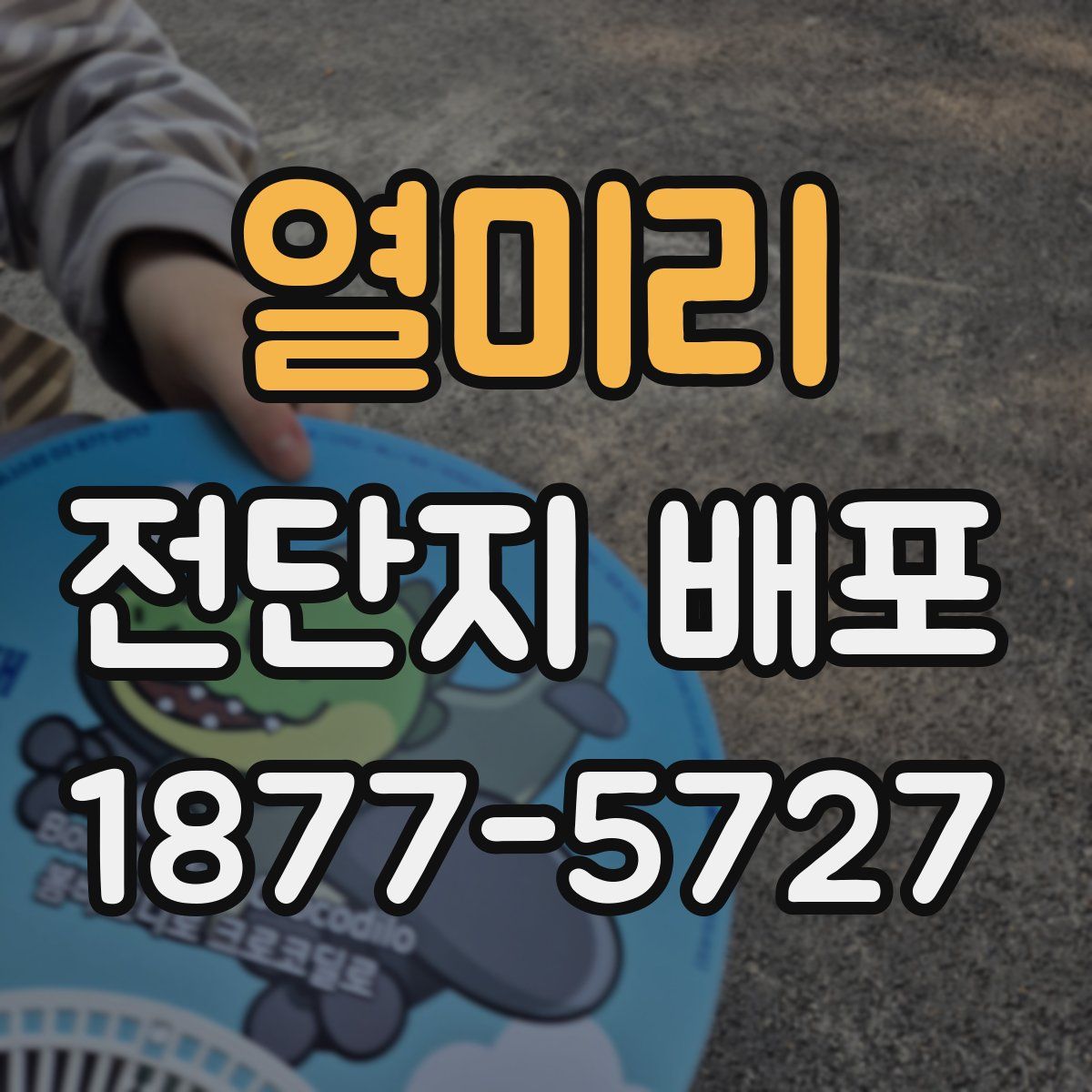 열미리 전단지 배포