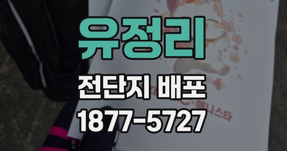 유정리 전단지 배포