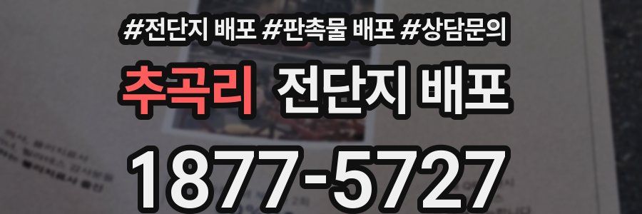 추곡리 전단지 배포