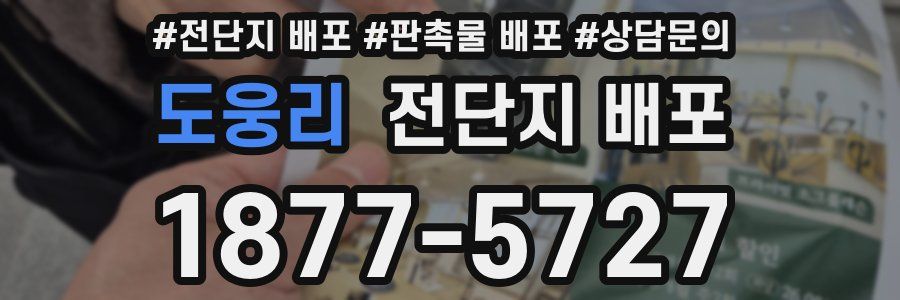 도웅리 전단지 배포