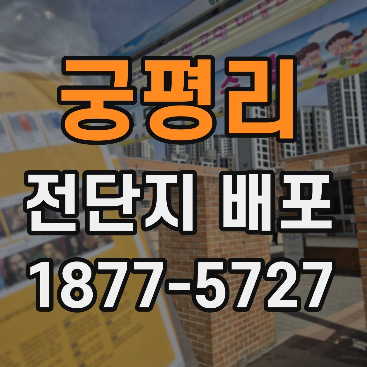 궁평리 전단지 배포