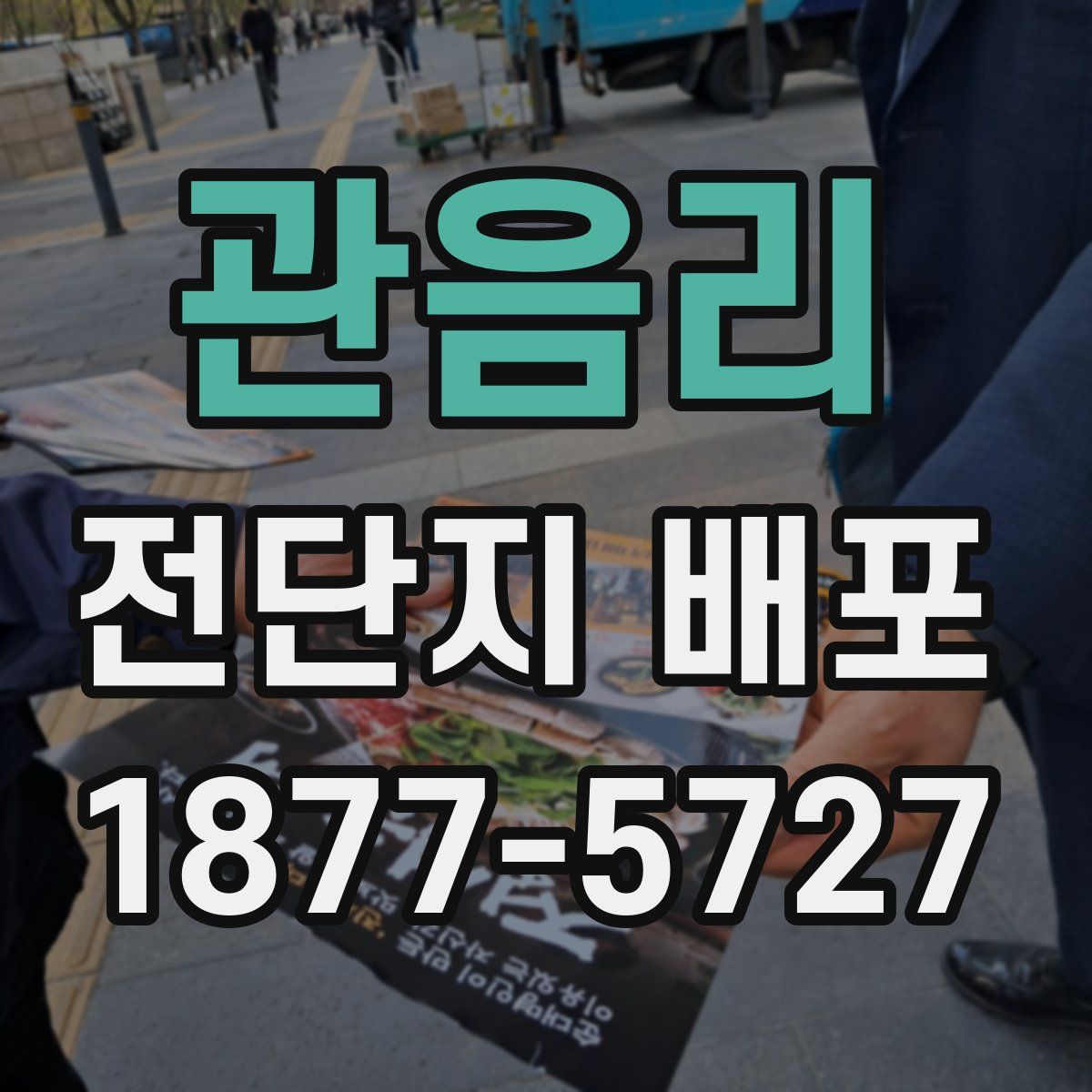 관음리 전단지 배포