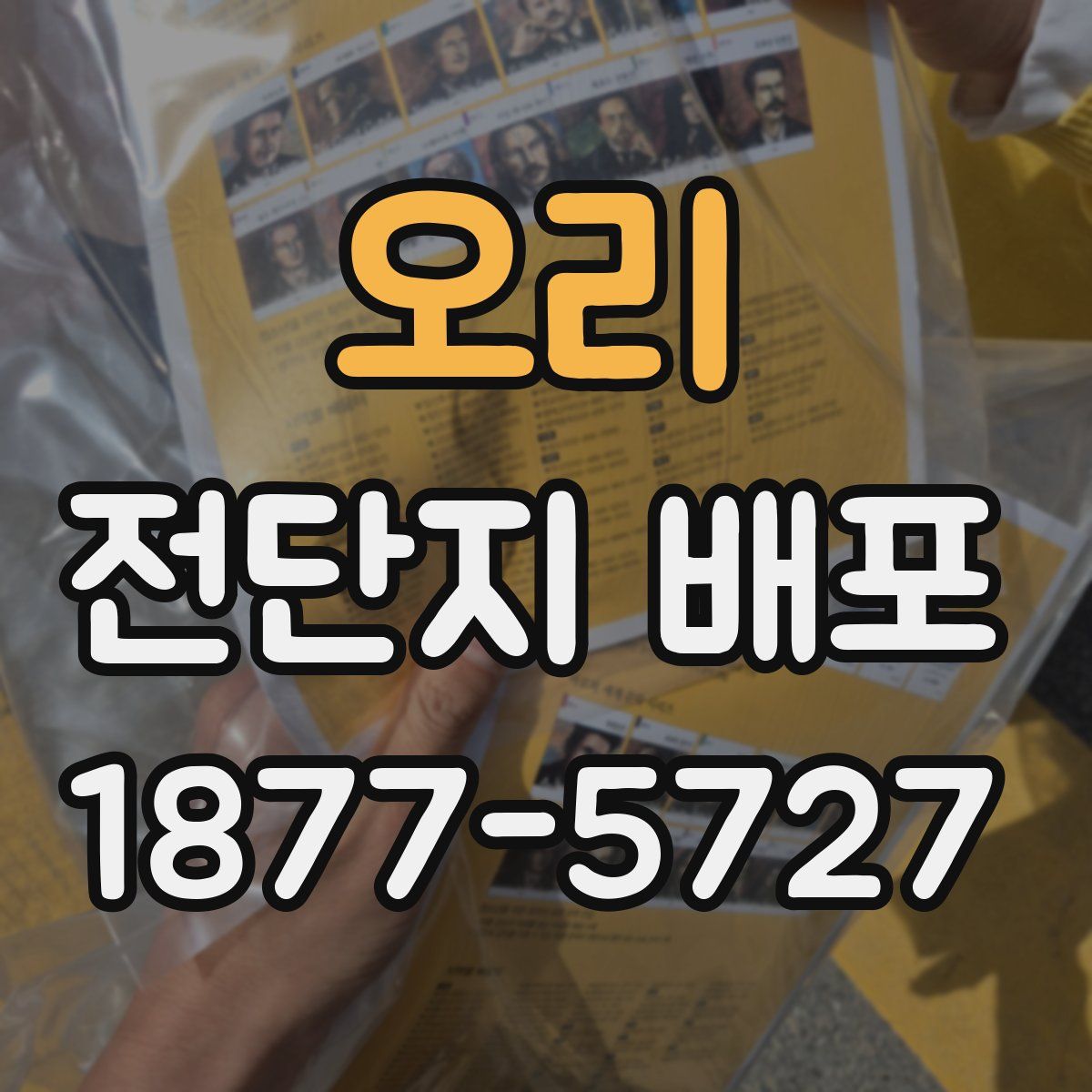 오리 전단지 배포