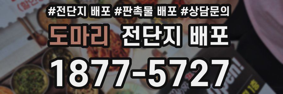 도마리 전단지 배포