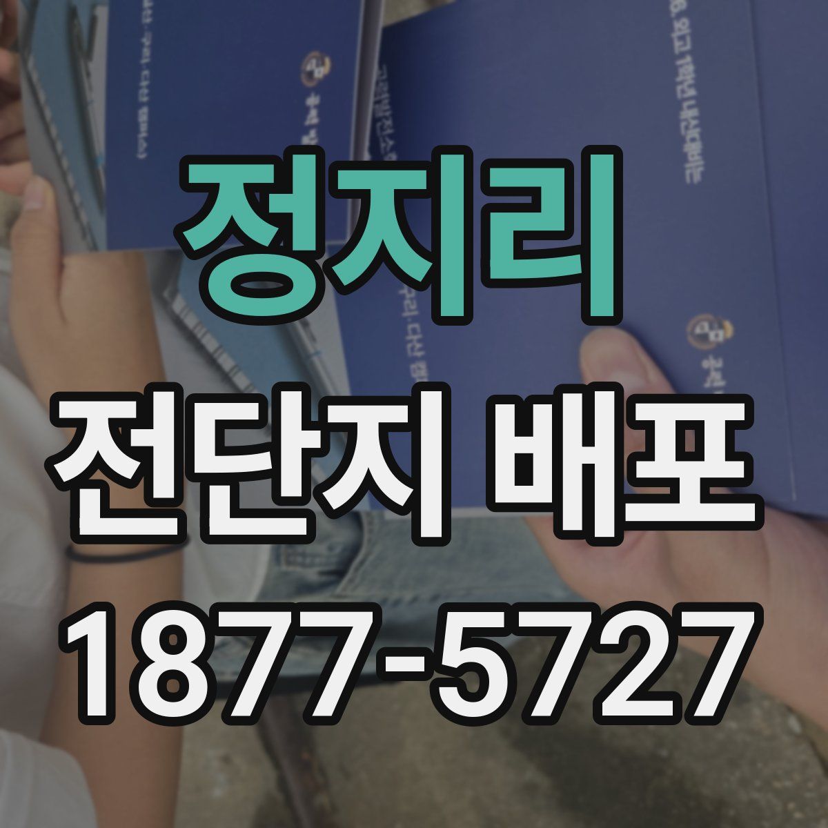 정지리 전단지 배포