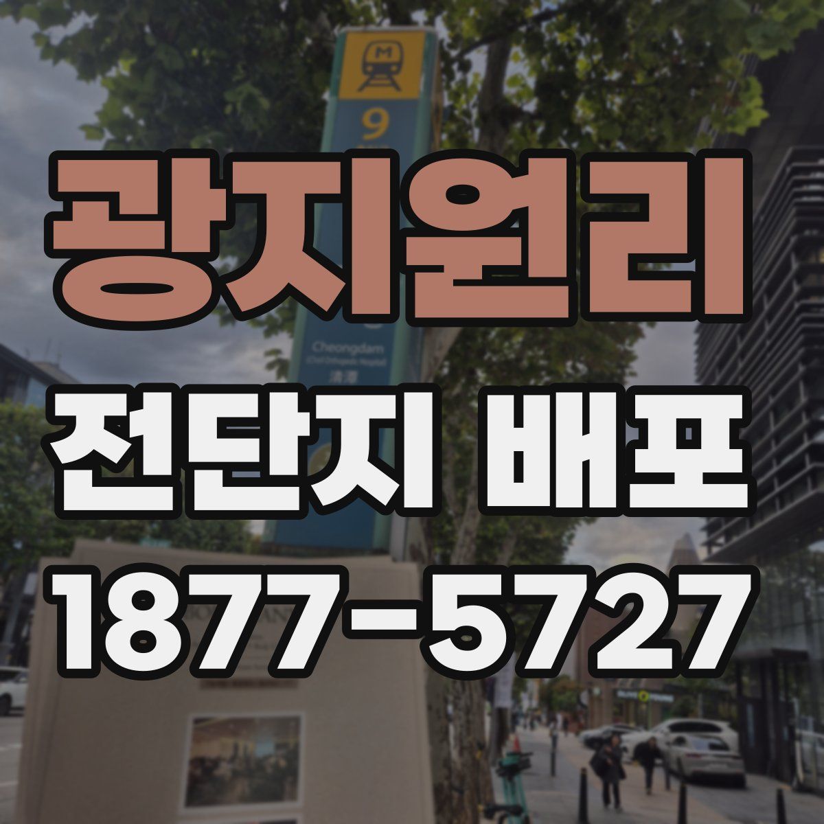 광지원리 전단지 배포
