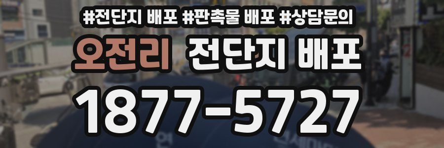 오전리 전단지 배포