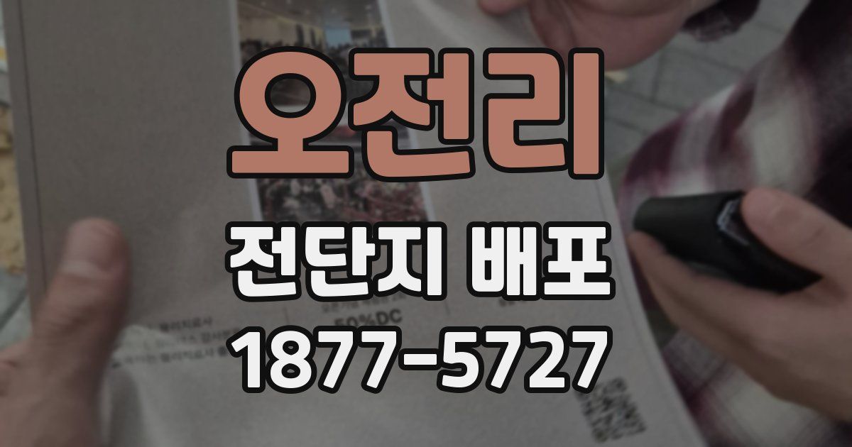 오전리 전단지 배포