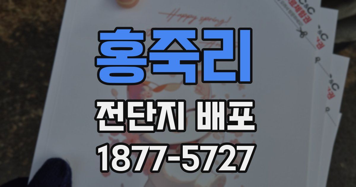 홍죽리 전단지 배포