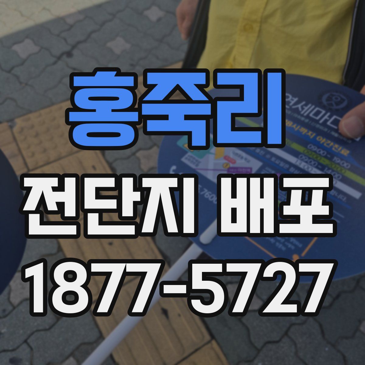 홍죽리 전단지 배포