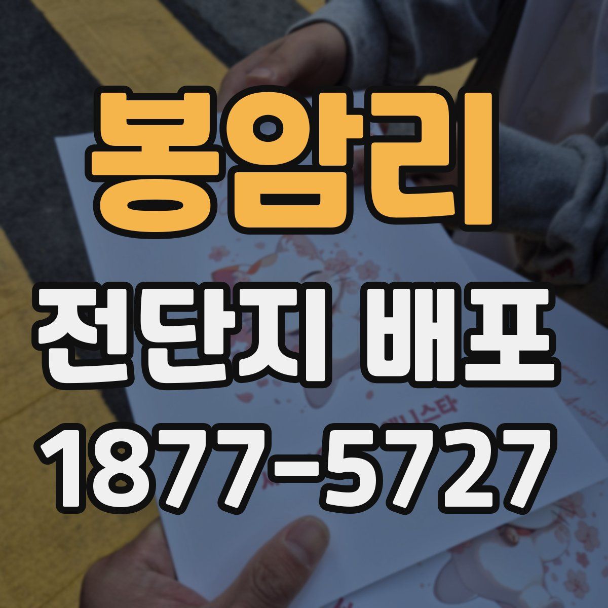 봉암리 전단지 배포