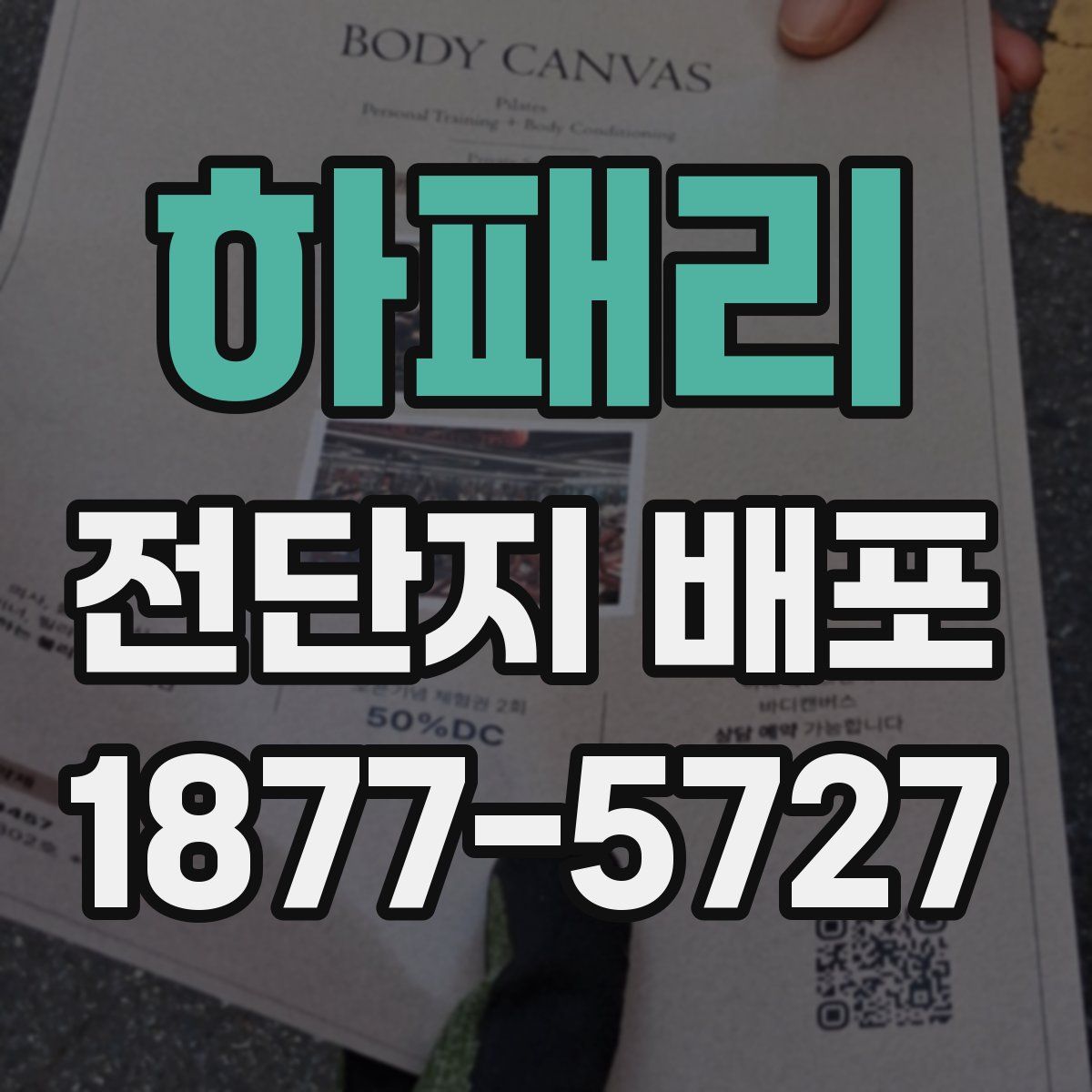 하패리 전단지 배포