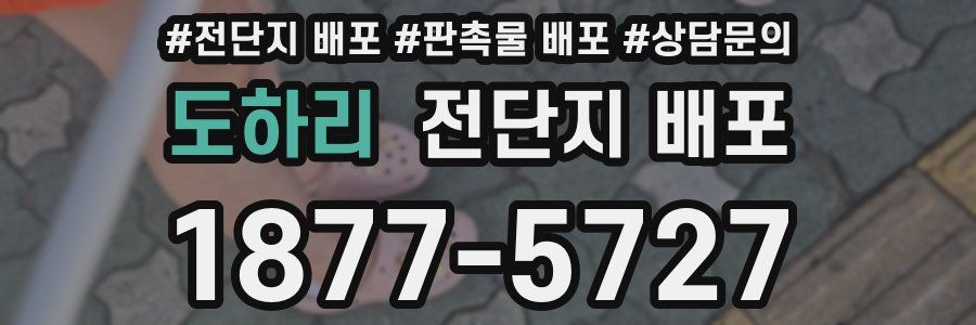 도하리 전단지 배포