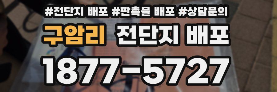 구암리 전단지 배포