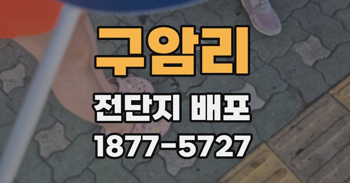 구암리 전단지 배포