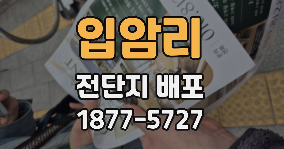 입암리 전단지 배포