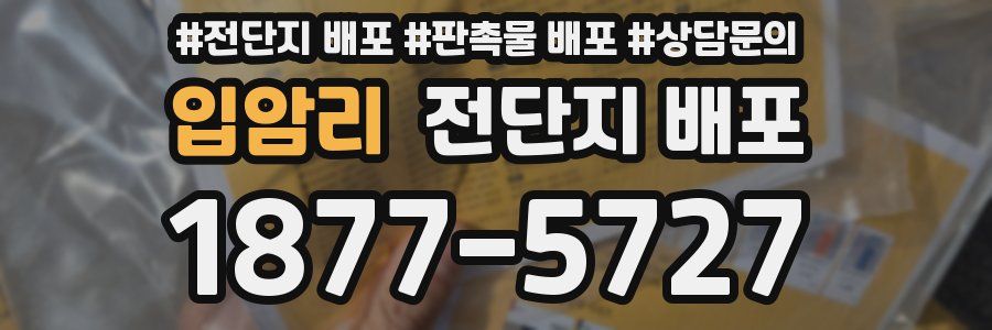 입암리 전단지 배포
