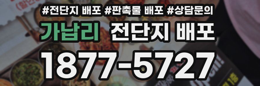 가납리 전단지 배포