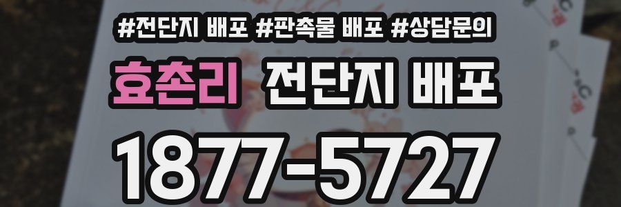 효촌리 전단지 배포