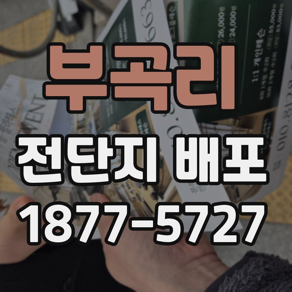 부곡리 전단지 배포