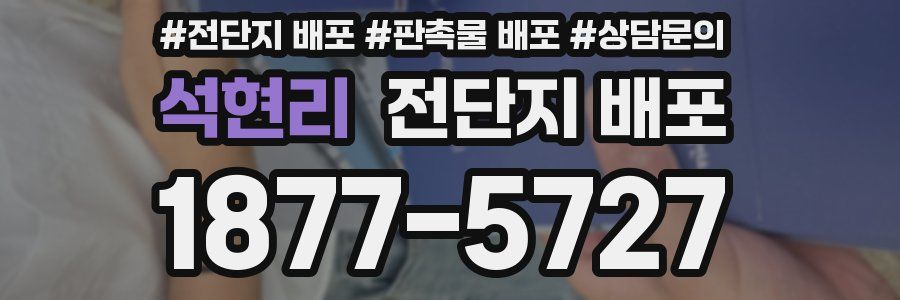 석현리 전단지 배포