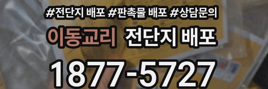 이동교리 전단지 배포