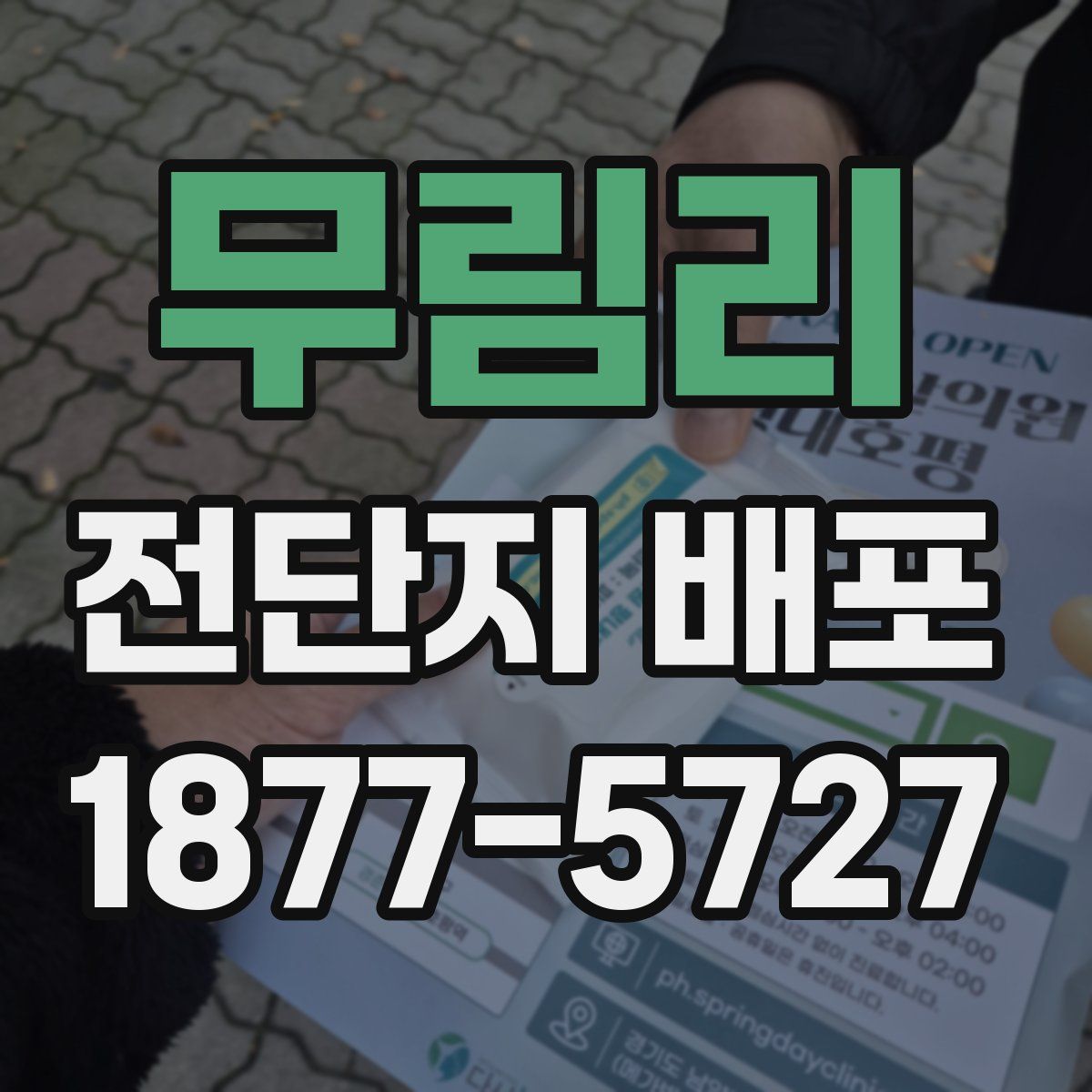 무림리 전단지 배포