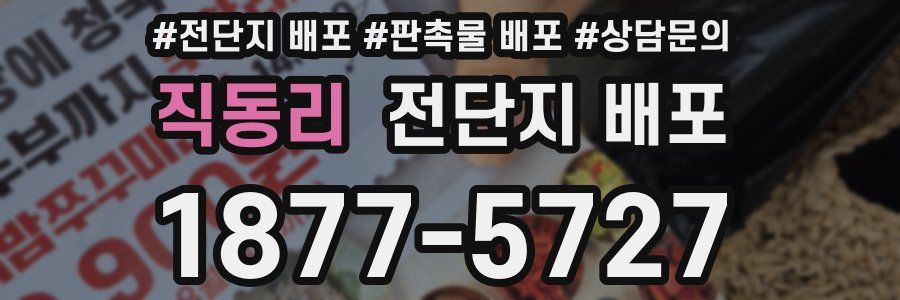 직동리 전단지 배포