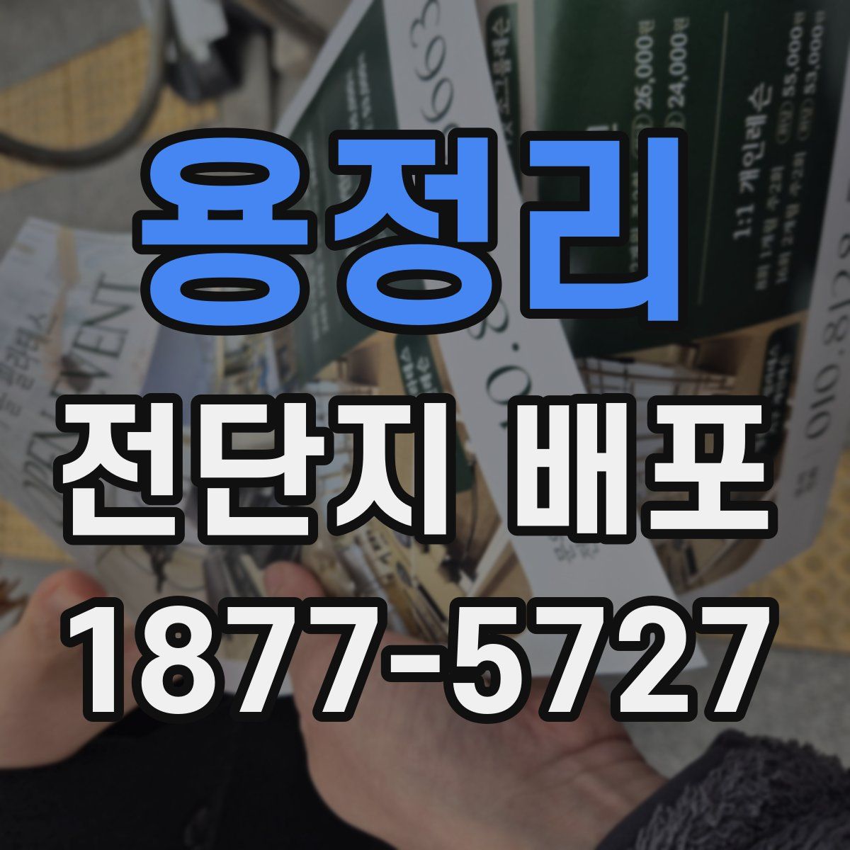 용정리 전단지 배포