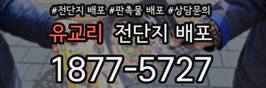 유교리 전단지 배포