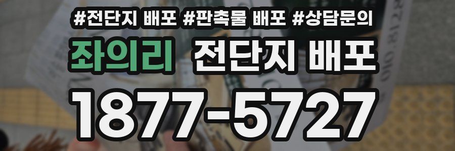 좌의리 전단지 배포