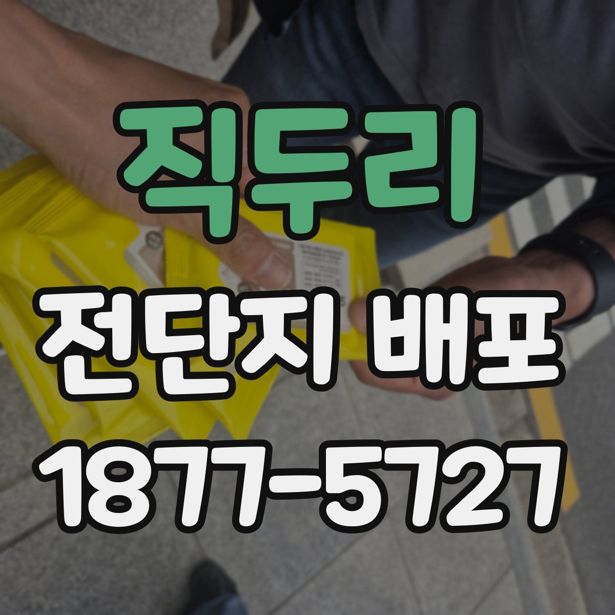 직두리 전단지 배포
