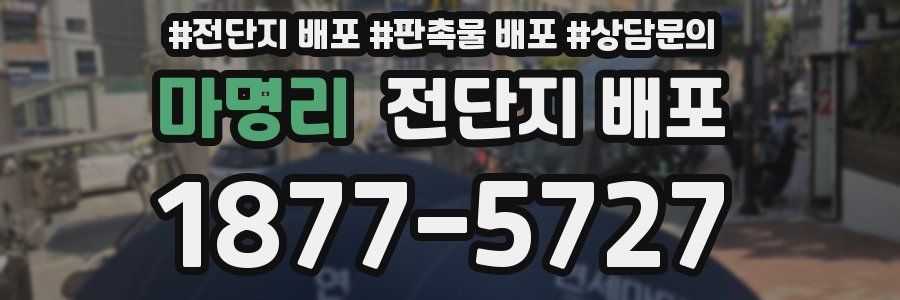 마명리 전단지 배포