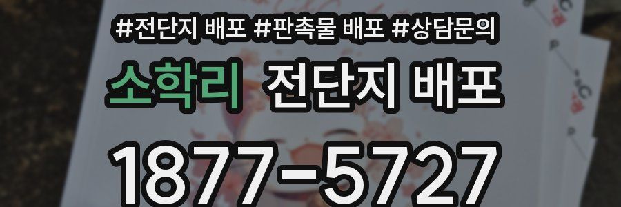 소학리 전단지 배포