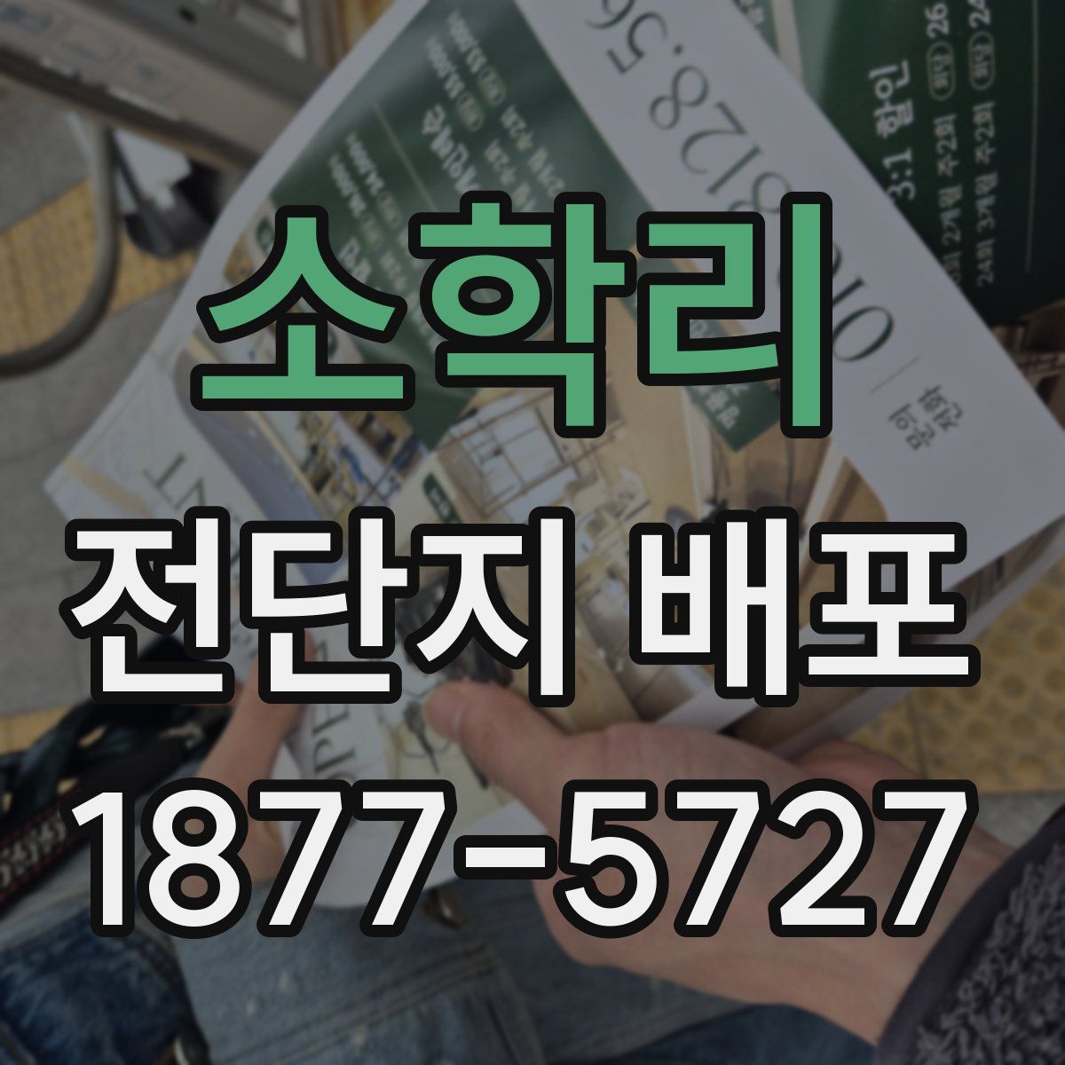 소학리 전단지 배포
