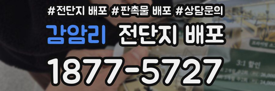 감암리 전단지 배포